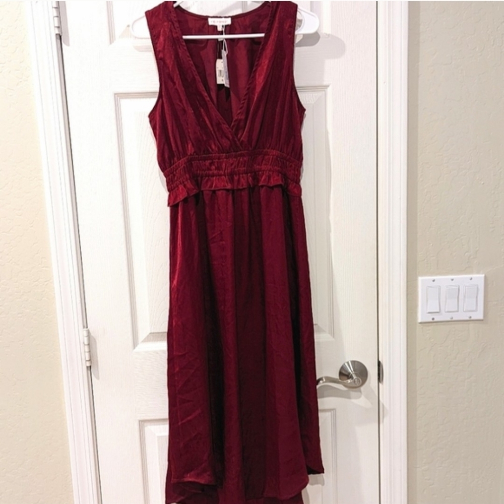 Red Satin Dress